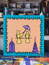 30in x 30in Umbrella Pigeons