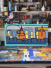 18in x 36in Painted A train.