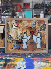 16in x 20in Studio Surface Mixed Media Cheers To The Night!