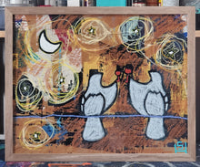 16in x 20in Studio Surface Mixed Media Cheers To The Night!