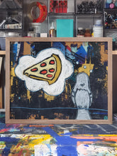 16in x 20in Studio Surface Mixed Media Pizza Mood