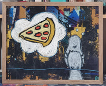 16in x 20in Studio Surface Mixed Media Pizza Mood
