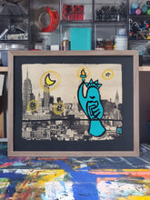 16in x 20in Moon Stars, And Pigeon Liberty