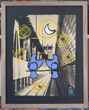 16in x 20in Moon And Stars On The Manhattan Bridge