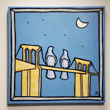 30in x 30in Brooklyn Bridge and Pastels